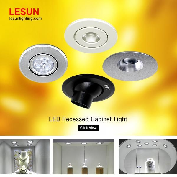 Ratatable 1W LED Jewelry Display Under Cabinet Light for Furniture Showcae LC7308X