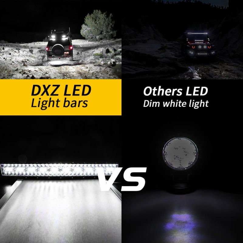 Dxz 420W/50cm 140LED Modern Strong Activated Aluminium Profile Long Black 180W Bending Curved Profile 12V 24V LED Offroad Light Bar