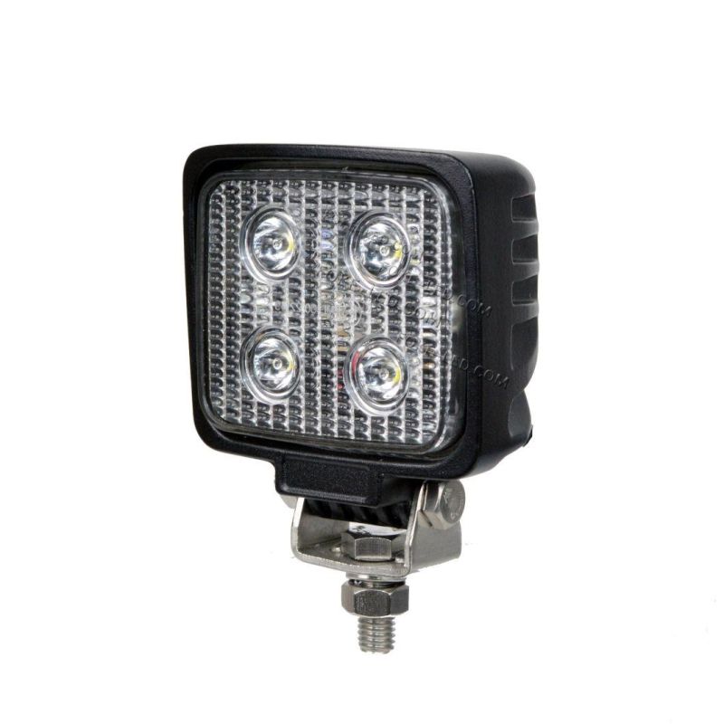 Emark Approved 12W Compact Mini Square LED Work Light for Truck Offroad Tractors Agriculture Machinery