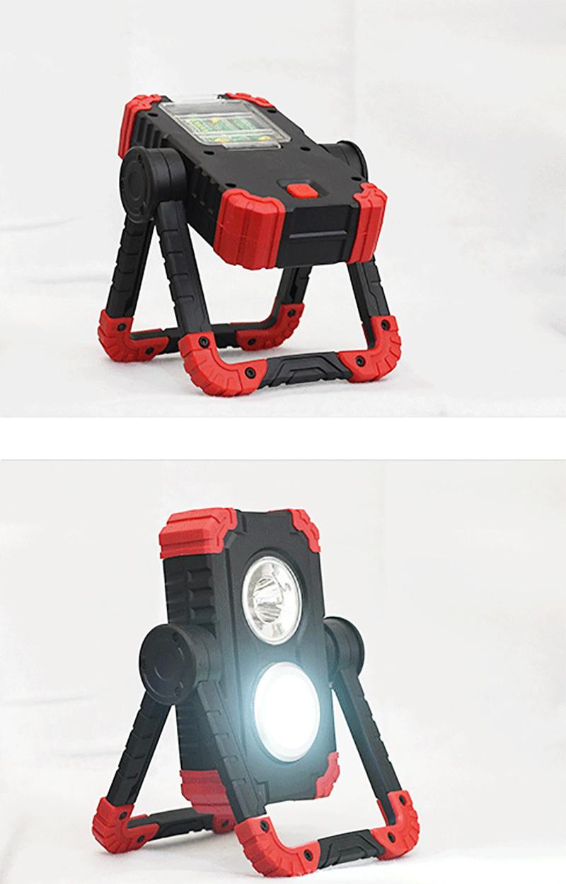 Car Shop Working Spot Light with 3 Flashing Mode Camping Emergency Portable Auto Rechargeable Floodlight Waterproof COB LED Work Light