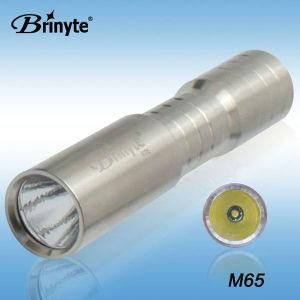 1 LED 3W CREE Q5 Stainless Steel Flashlight