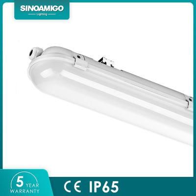 LED IP65 Waterproof Lighting Fixture Weatherproof Luminaire 2FT 4FT 5FT