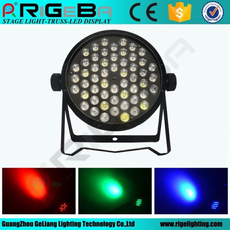 Economic 54LEDs 1W RGBW Wash DMX Control LED PAR Can Light