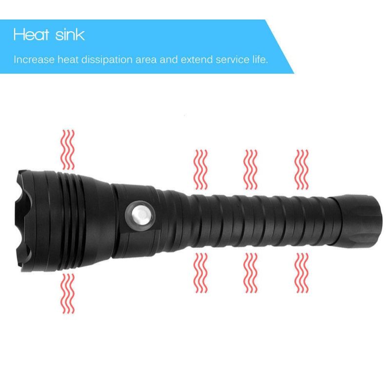 P70 LED Torch Light Handheld Portable Aluminum LED Diving Flashlight