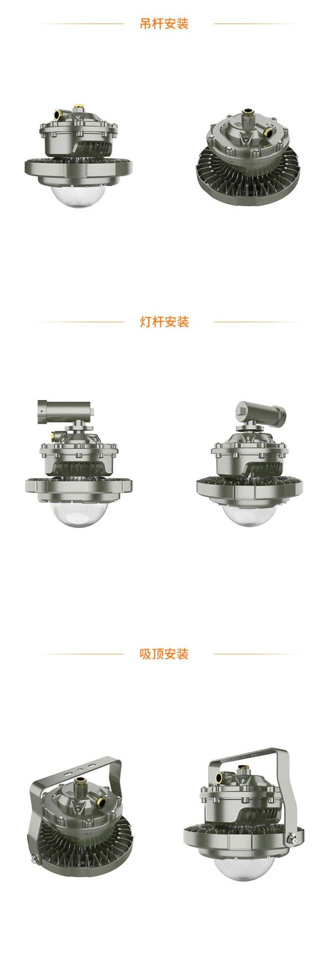Atex LED Explosion-Proof Projector Lamp for Gas Station Lighting with Well Heat Dissipation