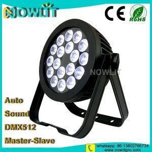 LED Flat 18PCS 12W RGBWA 5in1 Stage PAR Wash Light