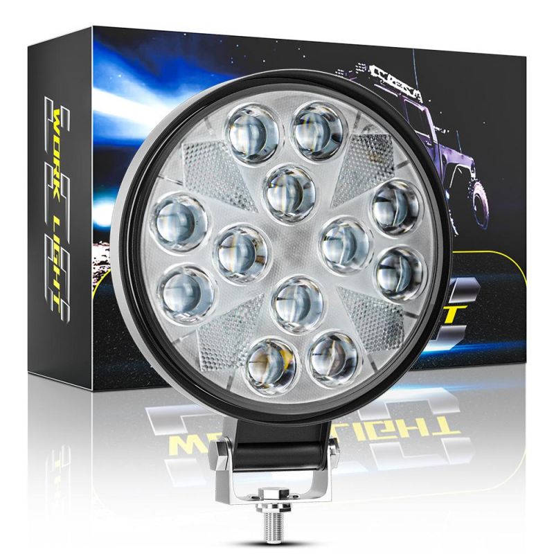 Dxz Spotlight 4 Inch 24LED 72W DRL LED Work Light Bar Waterproof for off-Road SUV Boat 4X4 Jeep Light