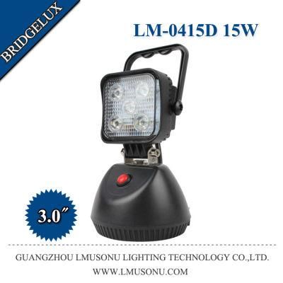 15W Super Bright Portable Flashing Strobe Rechargeable LED Work Light