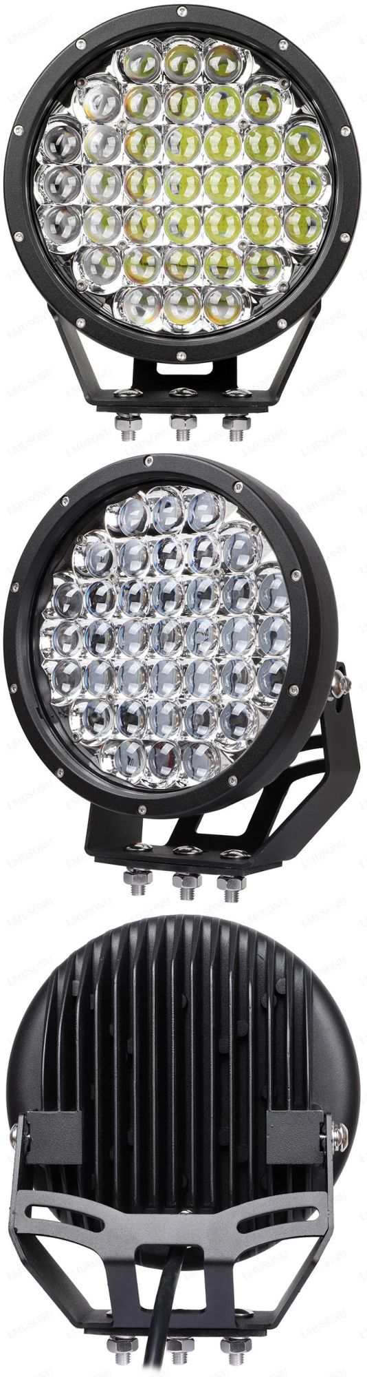 9.0 Inch 370W 4X4 Offroad Auxiliary 5D LED Driving Work Light Fog Lamp for Auto Car Truck Boat