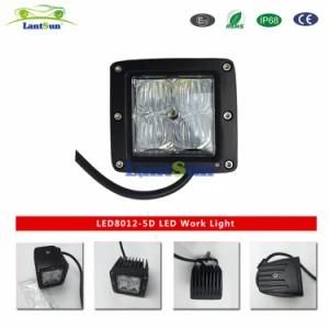 12W 5D LED Work Light for Truck Car off Road
