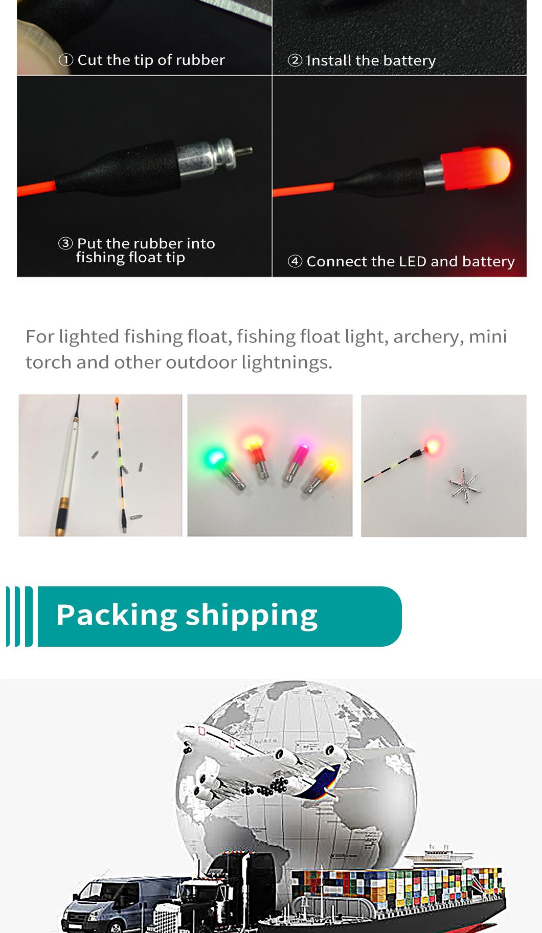 Dlyfull Pin Type Cell Fishing Tackle Toys Cr316 Lithium Battery