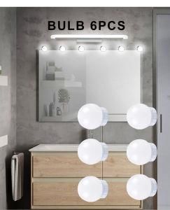 6PCS Bulb LED Makeup Mirror Lights USB Dimmable Vanity Mirror Lights
