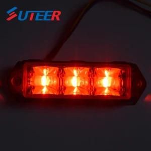 Red Car Grill Warning Police Flashing LED Emergency Strobe Light (LH73)