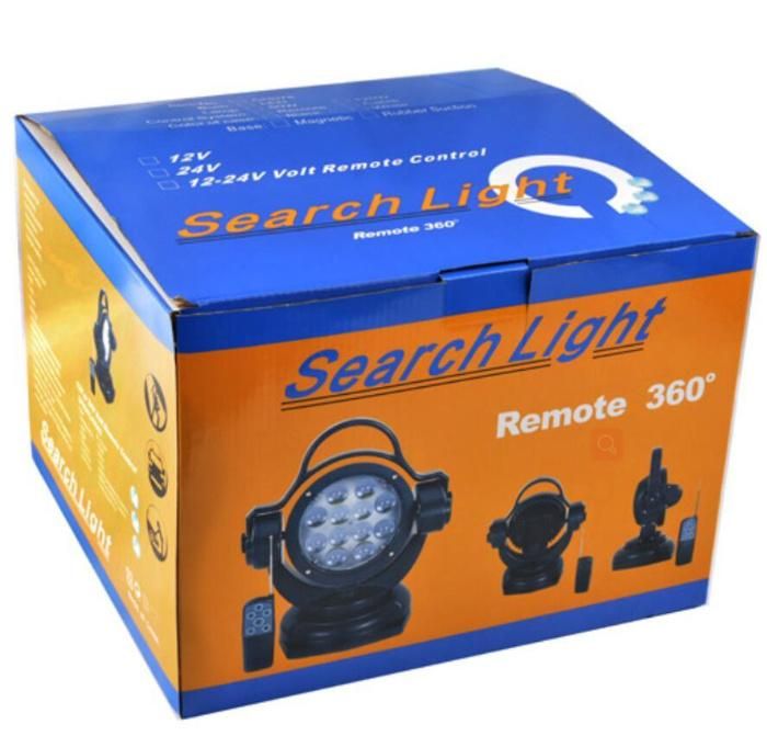 11 Inch LED Searchlight 60W 12000lm Headlightfinder Marine Martime Faros Auxiliare IP68 CREE LED 360 Degrees Rotation Remote Control 12V 24V LED Search Light