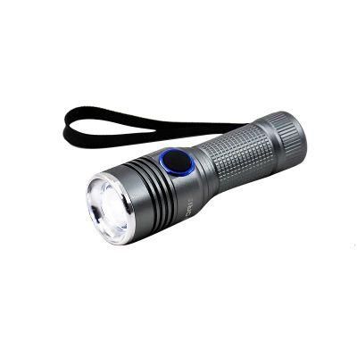 Goldmore10 USB Charging Rechargeable Battery Mini Aluminum Alloy LED Torch Flashlight for Outdoor Camping