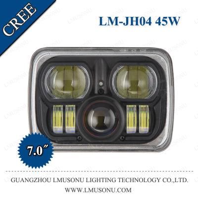 Jeep Wrangler LED Work Light 7 Inch 45W 6000K Car Accessories