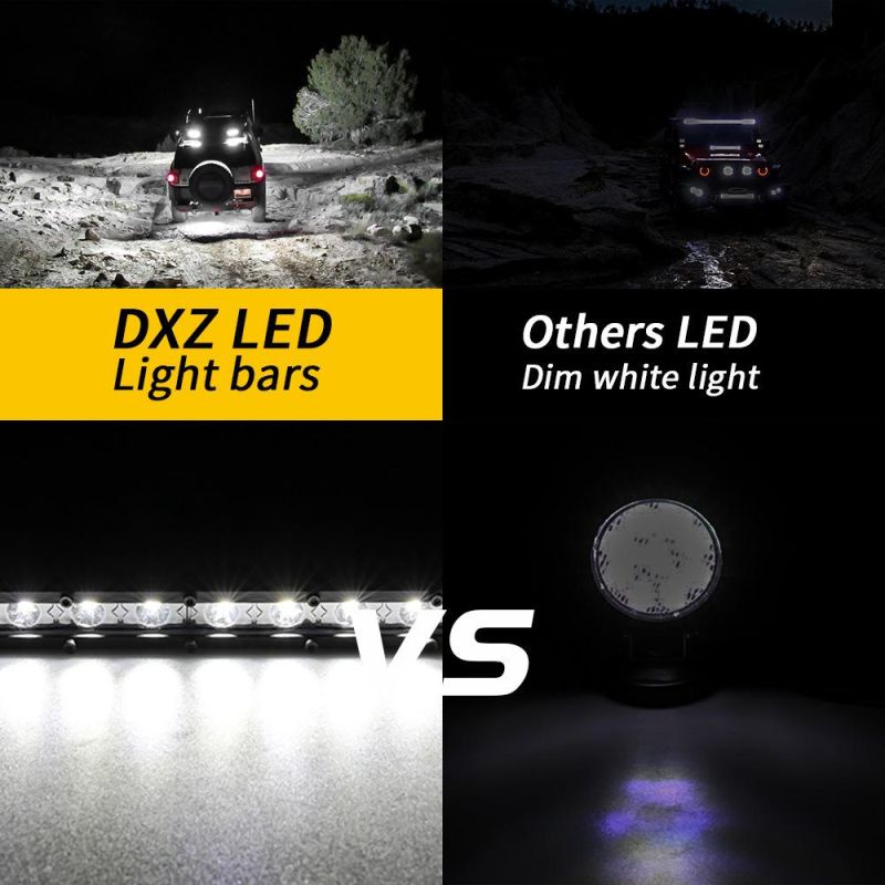 Dxz 72W 62cm 24 LED 3030 Car LED Work Lamp Vehicle Auxiliary Lighting for Motorcycle Tractor Boat off Road 4WD 4X4 Truck SUV ATV