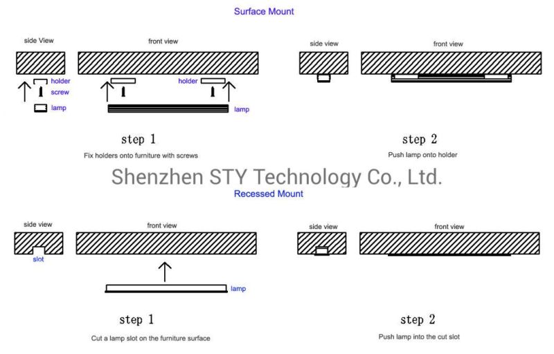 Surface Mount 12VDC TV Cabinet with LED Light J-1673