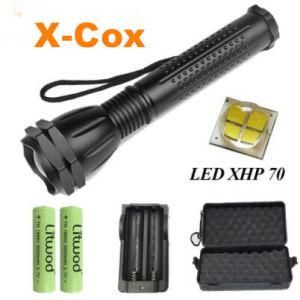 1293 Torch Xhp70 30W 30000lm Lantern Zoom Waterproof Powerful Tactical Riding LED Flashlight