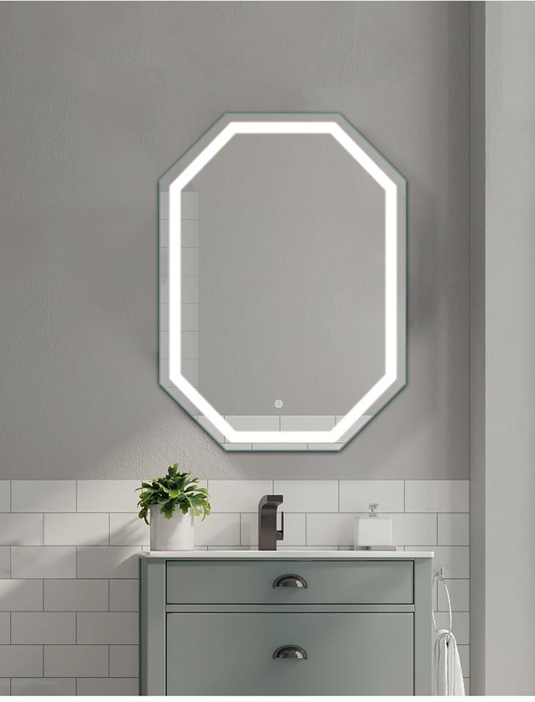 Bathroom Makeup LED Three-Color Touch Mirror Light