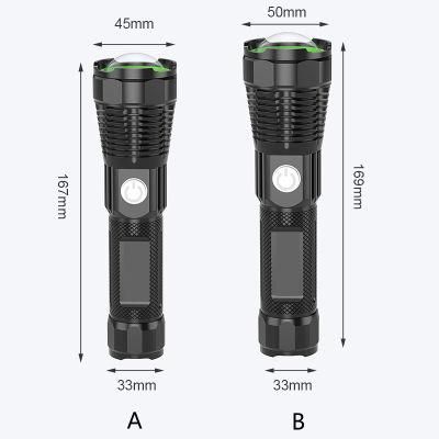 Rechargeable Battery Yunzhe Color Box /OEM Plastic Flashlight Torch Light