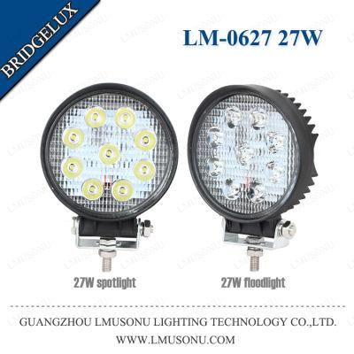 Offroad IP67 Bridgelux 4.3 Inch Round 27W LED Work Lights