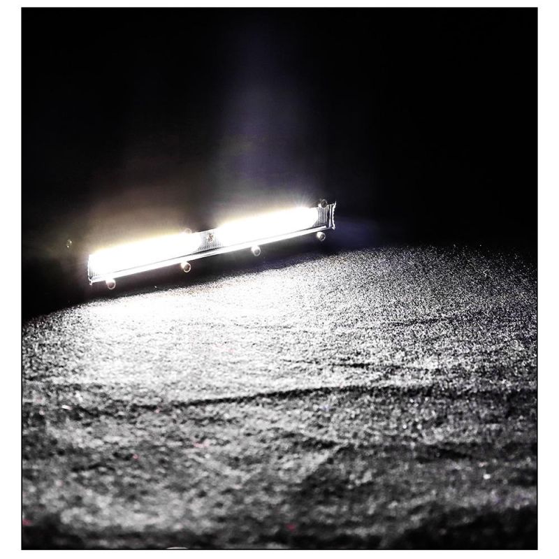 Dxz Car Work Light Bar COB 6 Inch 18W Ultra-Thin Single Row LED Strip Light for off Road Car SUV ATV Truck