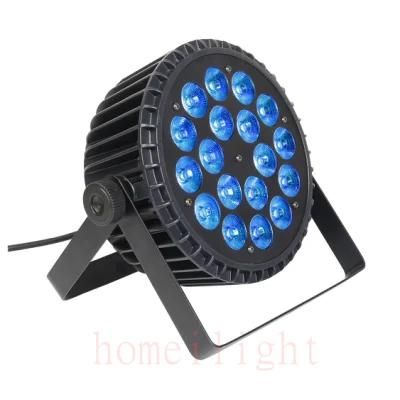 18X18W RGBWA UV 6 in 1 Mixed Lighting Narrow Rainproof PAR Stage Decorative 18X18W LED Flat PAR Light