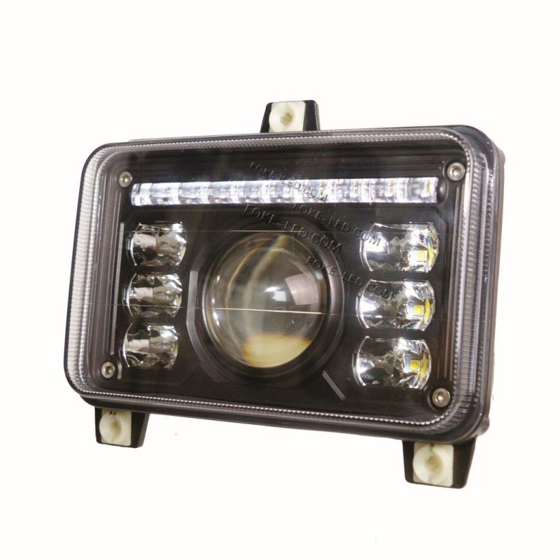 E-MARK Approved 6.5 Inch 69W Flush Mount High Low Beam LED Headlight