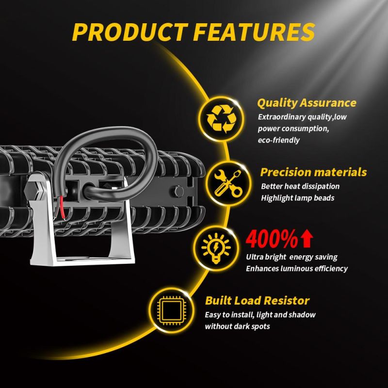 Dxz 6inch 16LED Car LED Work Light 48W Flood Lamp for Car SUV off Road for Jeep Truck Boat 9-80V Driving Lights Fog Lamp