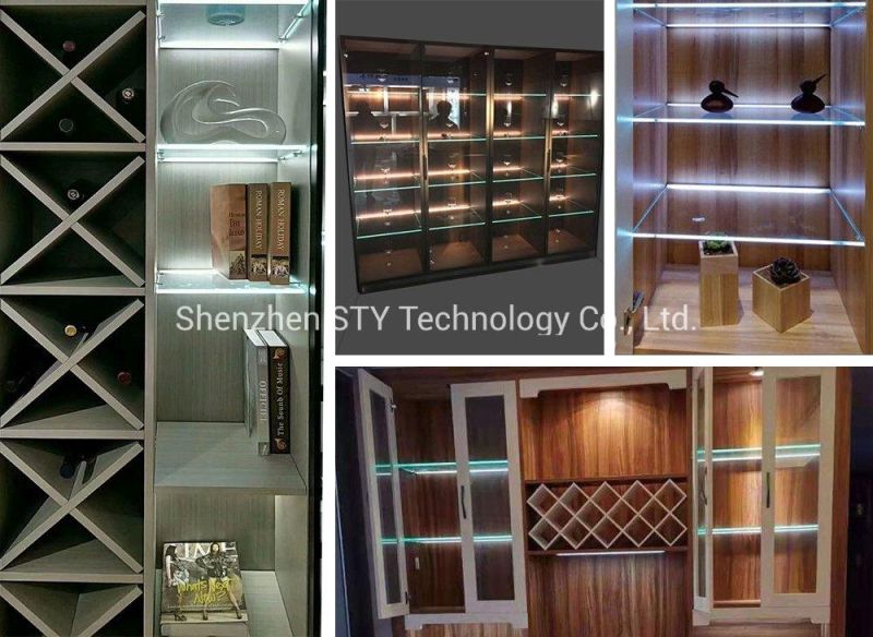 Hot Selling Ultra Bright 8mm Glass Shelf Laminate Light for Cabinet / Showcase / Wardrobe / Closet / Counter J-1617