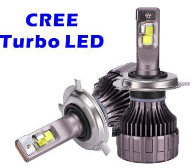 Wholesale Auto Parts T1 Turbo LED Waterproof Super Bright H1/H4/H7/H11/9005/9006/880/881/Hb3 High Match Rate CREE Car Lamps LED Headlight