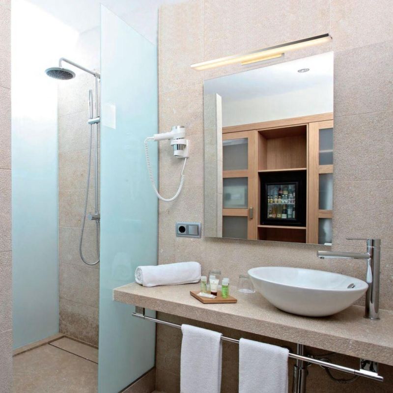 How Bright IP20 8W Modern Makeup LED Mirror Lights Stainless Steel Bathroom Mirror Light Wall Light