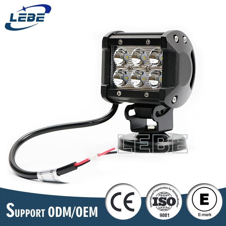 off Road LED Work Light for Trucks Car Work Light Waterproof 18W LED Work Light
