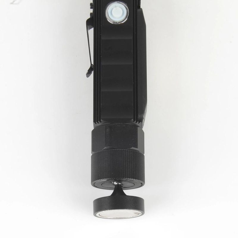 Yichen New Design Rechargeable LED Flashlight with Dual Emergency Light and Rotation Head