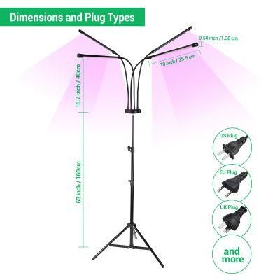 36W Indoor Floriculture Lighting LED Grow Greenhouse Growing Lamps with Tripod Stand