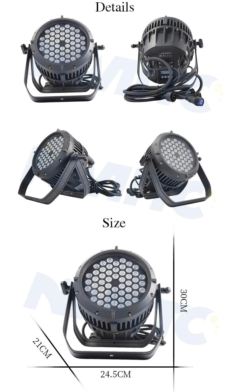 3W 54PCS Waterproof High Brightness LED DMX Stage Light Parcan