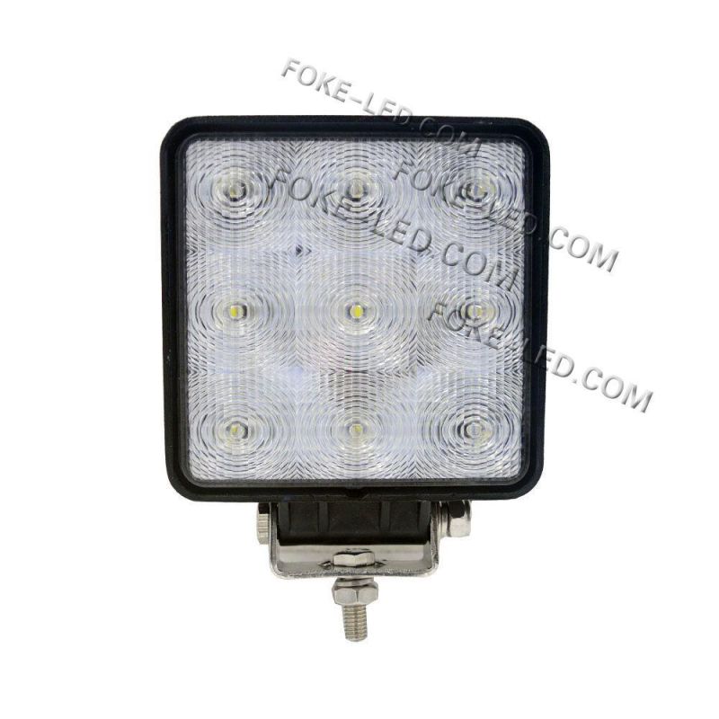 4.5 Inch Square 27W Auto LED Tractor Work Lamp