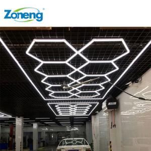 Factory Direct Sale Hexagon LED Light for The Car Care equipment Room and Workshop