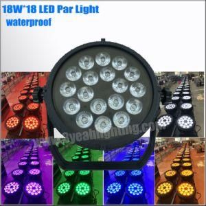 DMX512 Outdoor IP65 Waterproof 18*18W 6in1 LED PAR Can Light