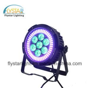 DJ Light RGBW+RGBWA UV LED 7PCS Flat Indoor PAR Light