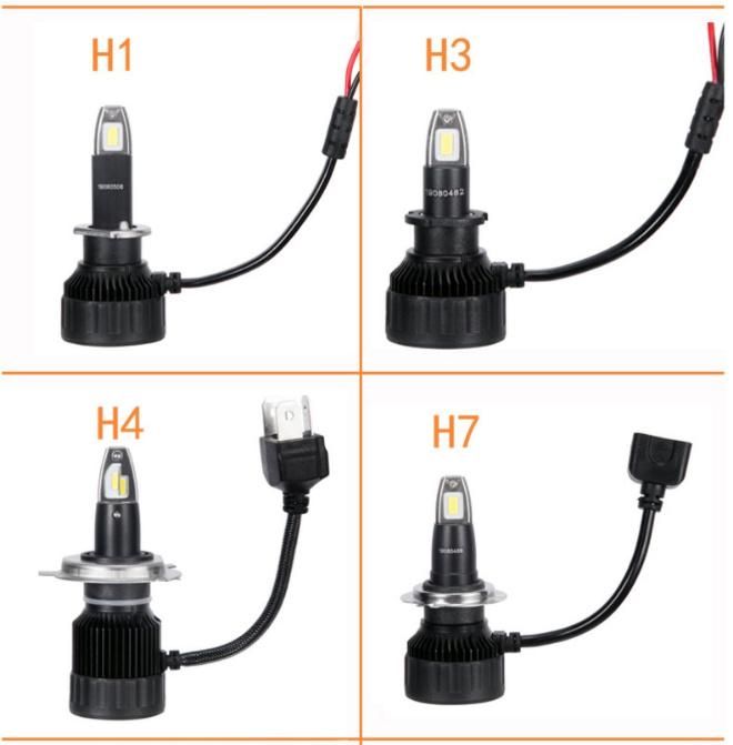 New F1 COB LED Car Headlights Bulbs Focos LED Premium H1 H3 H4 H7 9005 9006 H11kit Lampada Farol Bombillo Luz LED Foco Super Bright LED Headlight Bulbs Car LED