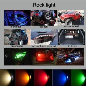 New Rock Lights 2 Inch LED Tail Dome Light Multifunction LED Side Marker Lamp Rock 6 PCS a Set