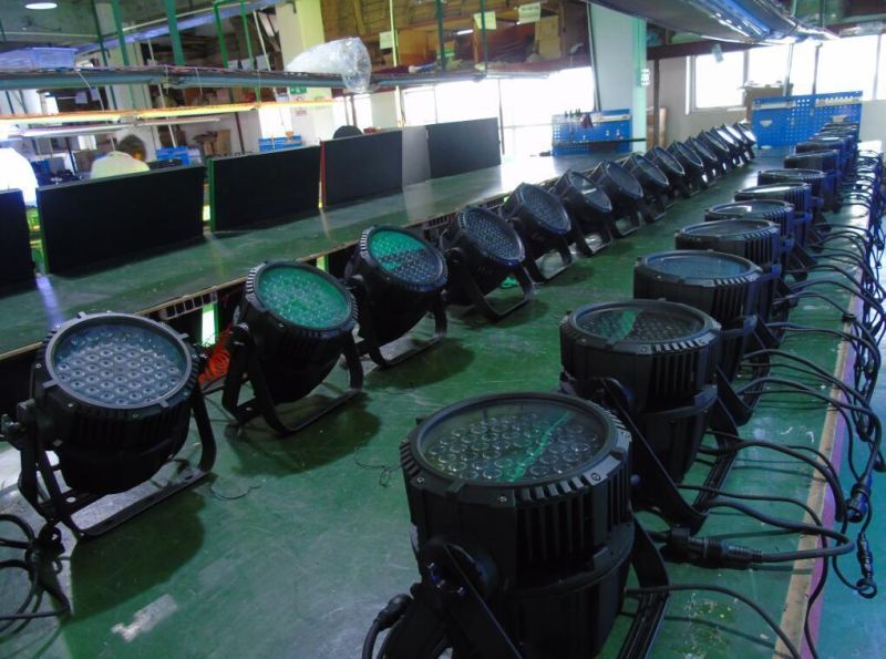 High Quality Waterproof Full Color 54LEDs 3W RGBW Outdoor LED PAR Can Stage Effect Light