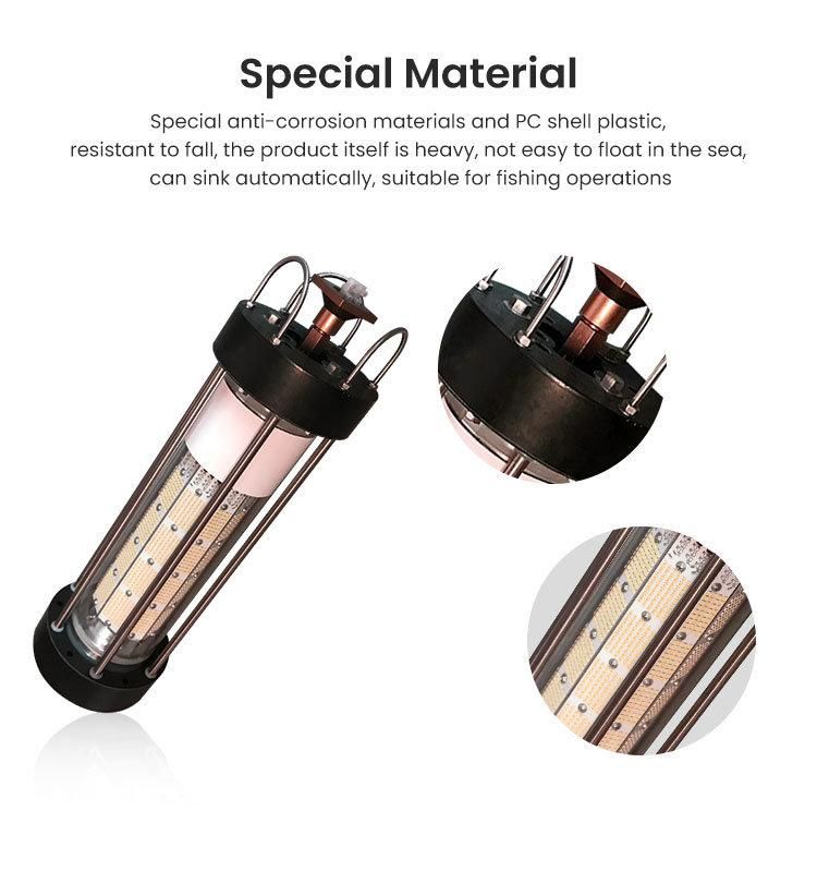 AC220V 1500W 2000W 3000W Deep Drop Underwater Rechargeable Fish Lure Lamp LED Fishing Light