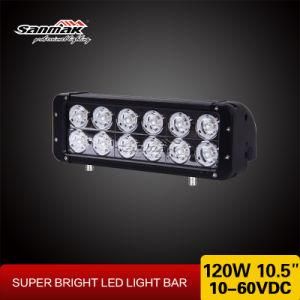 10.5inch 10W CREE 120W Double Row LED Light Bar Offroad