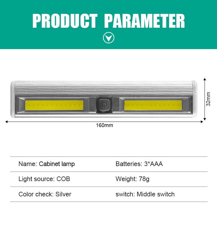 3xaaa Batteries Operated Super Bright with Magnet Night Light
