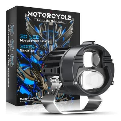 Dxz Motorcycle Headlights Headlamp 6500K/4300K Light Flashing Mode Spotlight Double Color Driving Fog Lamps for Vehicle/off-Road /ATV/Car