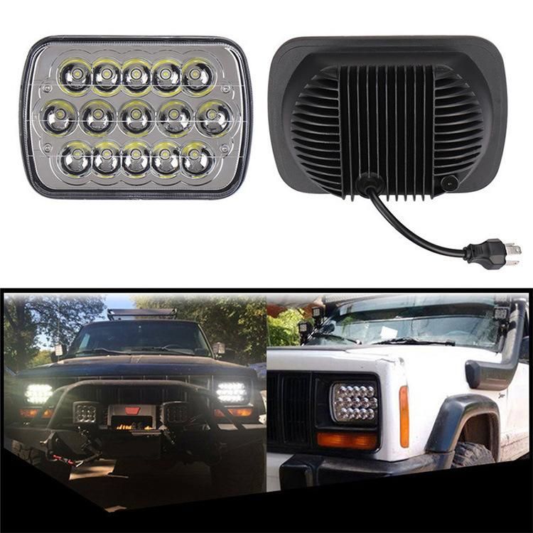 Jeep/Ford/Trucks 45W 7X6 5X7 Inch Sealed Beam Hi/Lo LED Headlights