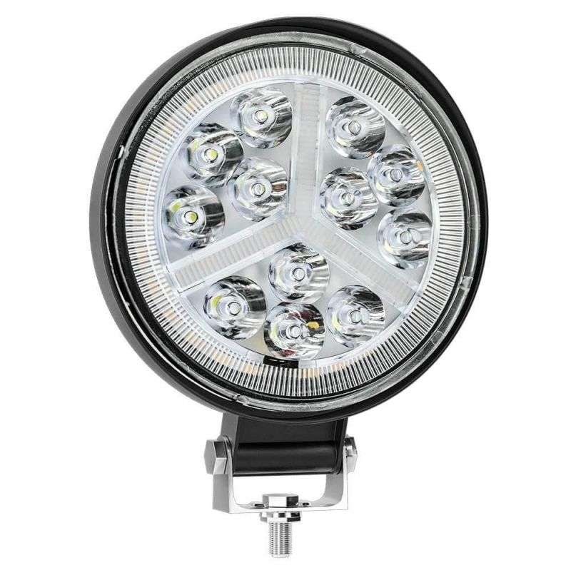 Dxz 4 Inch DRL 16LED Daytime Running Light Spotlight 48W 12V 24V LED Work Light Round for Motorcycle Offroad SUV